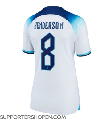 England Jordan Henderson #8 Hemma Matchtröja Dam VM 2022 Kortärmad